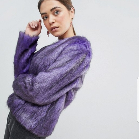 ASOS Jackets & Blazers - ASOS Faux Fur Jacket